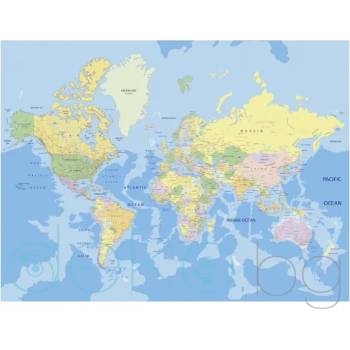 Фототапет Карта на света - 360x270см (15103-2495)