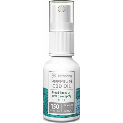 Harmony CBD olej ve spreji 150 mg Mäta 15 ml
