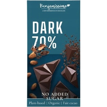 Benjamissimo Horká čokoláda Vegan 70% bez pridaného cukru bio 60 g