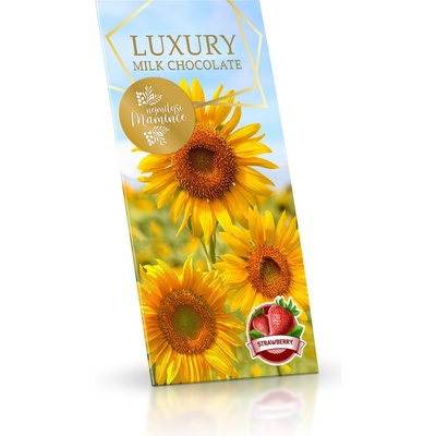 Selllot Slunečnice Mléčná s jahodovým posypem 175 g