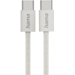 Hama Кабел за зареждане "Fabric", USB-C - USB-C, 1 m, Nylon, сив (HAMA-201728) - xtreme