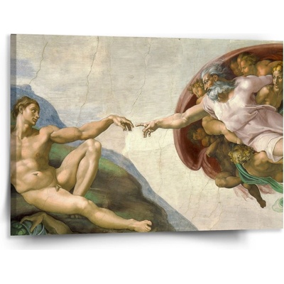 Sablio Obraz Stvorenie Adama - Michelangelo Buonarroti - 150x110 cm