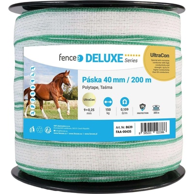 fencee Páska pro elektrický ohradník, šířka 40 mm, zeleno-bílá, délka 200 m