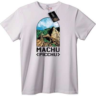 NOONEBRAND Тениска Приключение Мачу Пикчу - 2XL, White