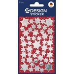 Avery zweckform Стикер, 2 листа, 76x120 mm, AVERY ZWECKFORM, "Z-Design No. 52812", сребърни звезди (52812)