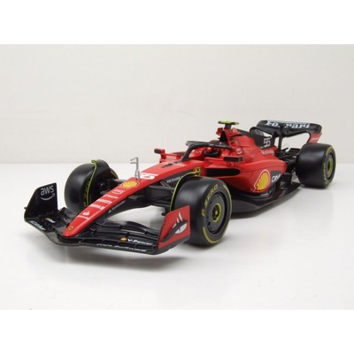 Bburago Formula F1 Ferrari Scuderia SF-23 2023 nr.55 Carlos Sainzwith driver 1:18