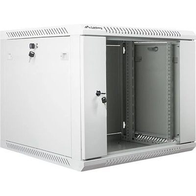 Lanberg Комуникационен шкаф Lanberg rack cabinet 19" wall-mount 9U / 600x600 for self-assembly (flat pack), grey (WF01-6609-10S)