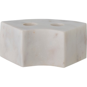 Bloomingville Свещник Florida мраморен бял (82068090)