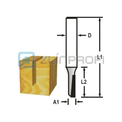 Makita D-47385 - Fréza do dřeva drážkovací 1 břitá pr. 4x13x51 mm, stopka 8 mm