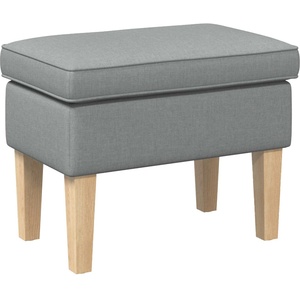 vidaXL Пуф за крака Светлосиво 55 x 35 x 41 см Текстил (42030000)