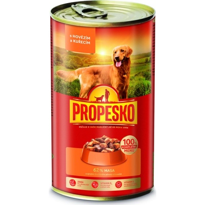 Propesko Kúsky hovädzie a kura 1240 g