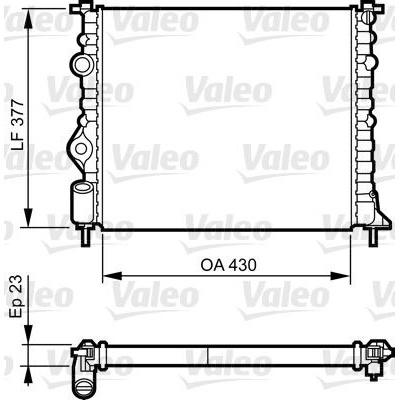 Chladič, chlazení motoru VALEO 731378