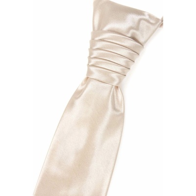 Francúzska kravata s vreckovkou Ivory