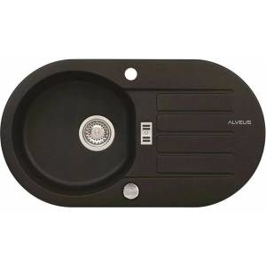 Alveus Композитна мивка Alveus Niagara 40 черна 78x44 см (1076860) Мивка за вграждане