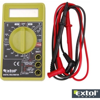 Extol Craft 600011 U,I,R, měření do 250V/10A/2000kO
