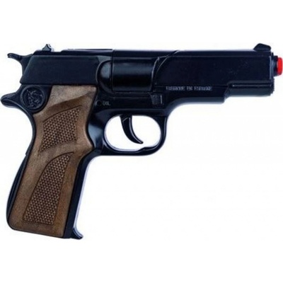Alltoys Policejní pistole černá kovová