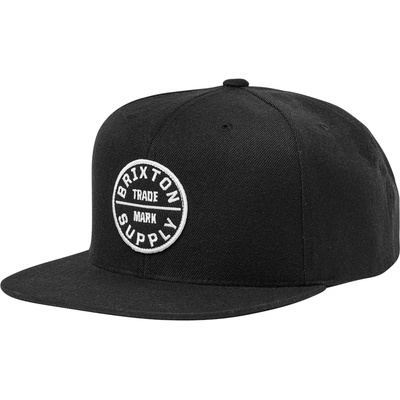 Brixton Мъжка шапка с козирка Brixton Oath III Snapback Cap - Black - размер One Size (904-3695-0111)