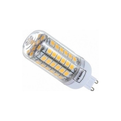 SMD Lighting LED žárovka G9 6,5W 69x SMD 5050 bílá teplá