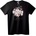 NOONEBRAND Тениска Цветна Любов - 4XL, Black