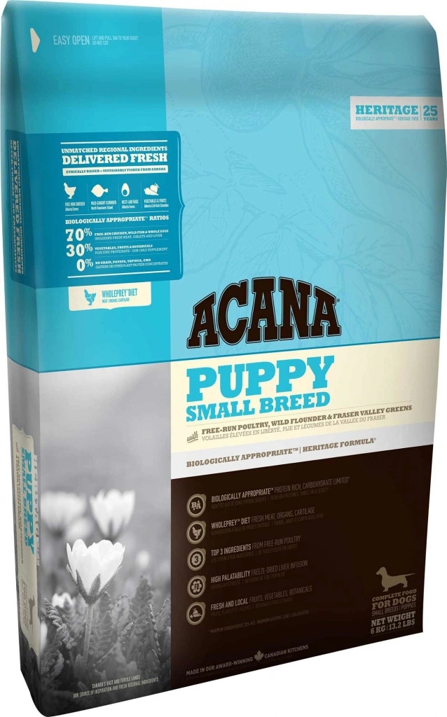 Acana Heritage Puppy Small Breed 6 kg Acana Heritage Puppy Small Breed 6 kg