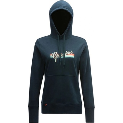 Grundéns dámska mikina Women's Script Hoodie Midnight