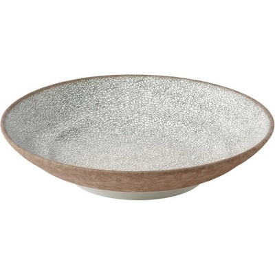 MIJ Jedálenská misa CRAZED GREY keramika hnedá 23 cm 500 ml