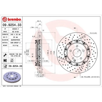 BREMBO 09.9254.33