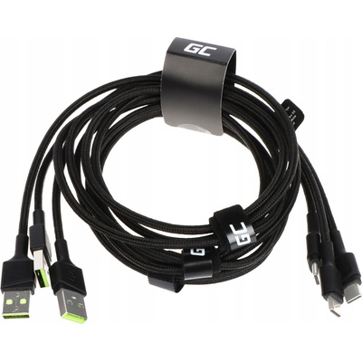 Green Cell KABGCSET02 set 3 rychlodobíjecích Ray USB-C, 120cm