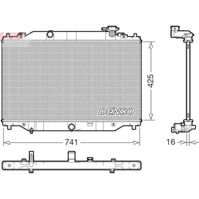 Chladič, chlazení motoru DENSO DRM44053