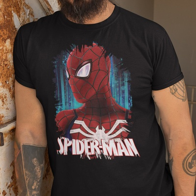 Tričko s potlačou Spider Man čierna