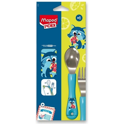 Maped Příbor Miniz Raccoon 2 ks