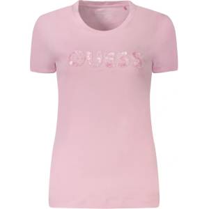 Guess jeans Дамска тениска с къс ръкав guess jeans, Размер l, Цвят Роза (w5gi17j1314_rsg4q4)