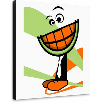 Ručne maľovaný POP Art obraz MELON - 30x40 cm