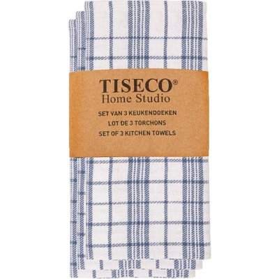Tiseco Home Studio Памучни кърпи в комплект от 3 броя 70x50 cm - Tiseco Home Studio (9499BLUE)