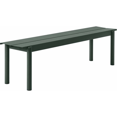 Muuto Lavica Linear Steel Bench 170 cm, dark green