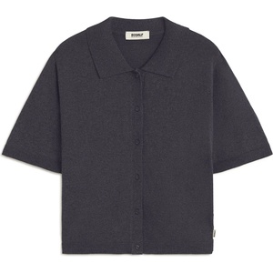 Ecoalf Дамски пуловер Ecoalf Women's Juniper Knit Polo shirt - Storm Blue - размер XS (117-3517-0211)