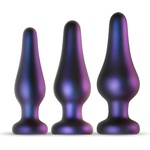 Hueman Comets - комплект силиконови анални плъгове 3 броя - лилави - lovesexshop
