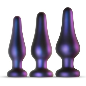 Hueman Comets - комплект силиконови анални плъгове 3 броя - лилави - lovesexshop
