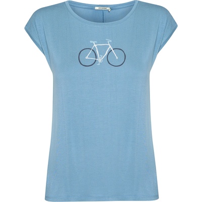 GreenBomb Дамска тениска GreenBomb Women's Bike Handdrawn Timid T-shirt - Glacier Blue (916-6997-0114)