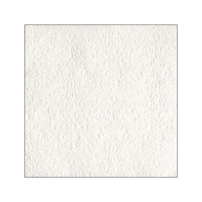 Amabiente Салфетки Ambiente Elegance white, релефни, 15 броя (13304925)