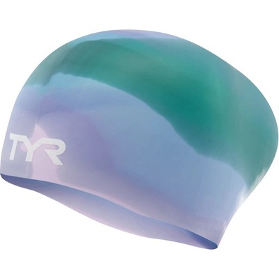 Tyr tie dye long hair silicone cap junior лилаво/зелен