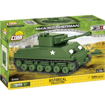 Cobi 2705 World War II Americký tank Sherman M4A3E8