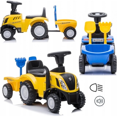 Lebula traktor New Holland Ride-on Trailer žluté