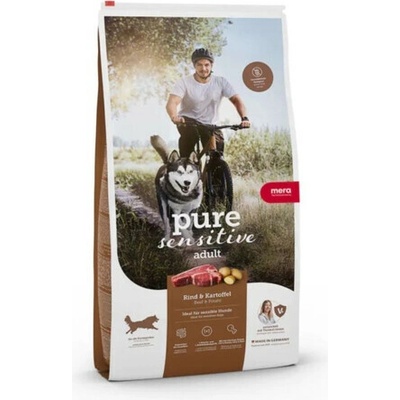 MERA pure Sensitive fresh meat HIGH PROTEIN hovězí a brambory 12,5 kg