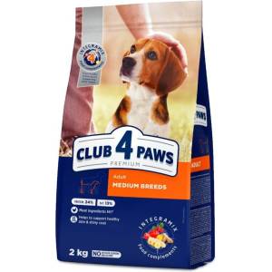 CLUB 4 PAWS Dog Medium Adult 2kg
