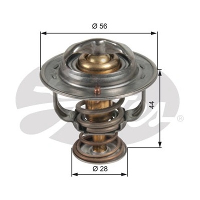 Termostat, chladivo GATES TH48982G1