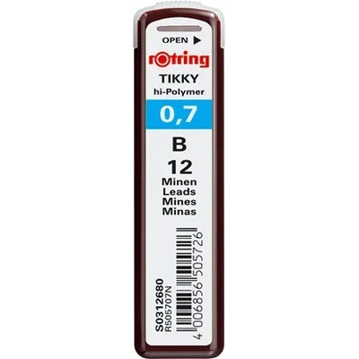 rOtring Графитна сърцевина, B, 0, 7 mm, ROTRING S0312680 (S0312680)