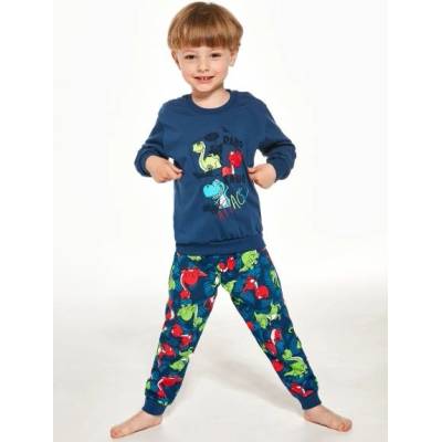 Chlapčenské pyžamo CORNETTE Kids Boy Dino tmavo modrá