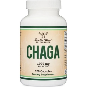 Double Wood Supplements Chaga, 120 капсули, Double Wood