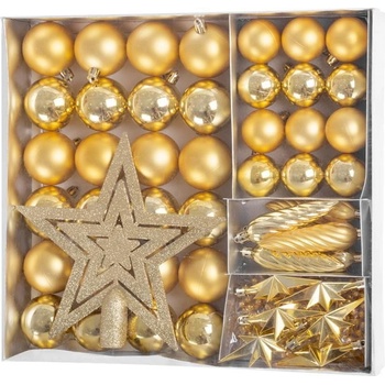 MagicHome Gulesada 50 ks 4-5 cm strieborné hviezda girlanda šiška na vianočný stromček